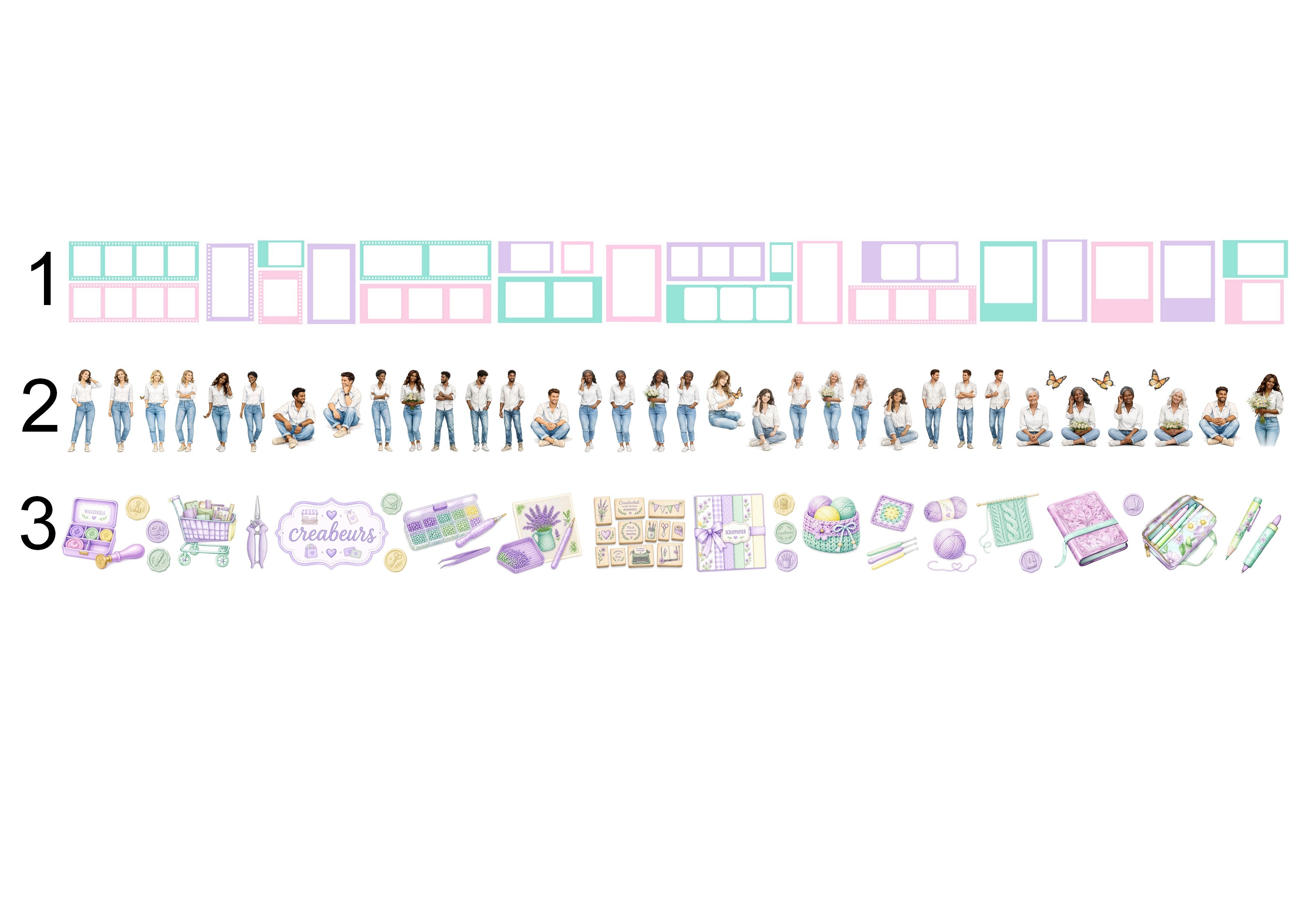LovedbyGaby washi/masking cut-out tapes