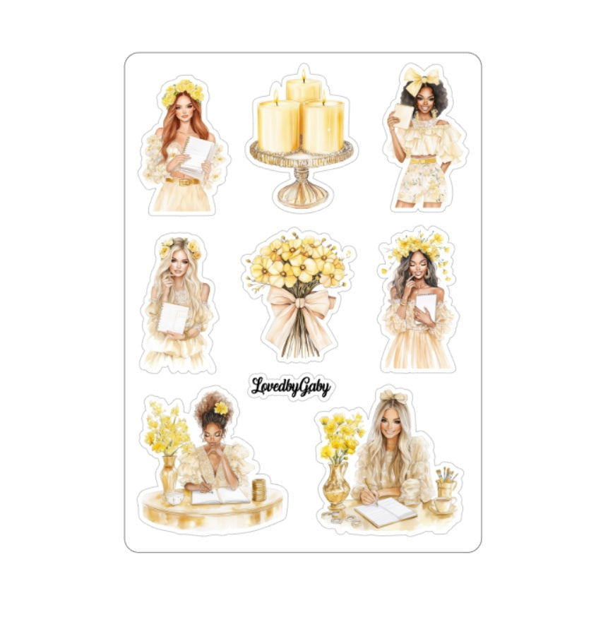 LovedbyGaby stickers Yellow planning