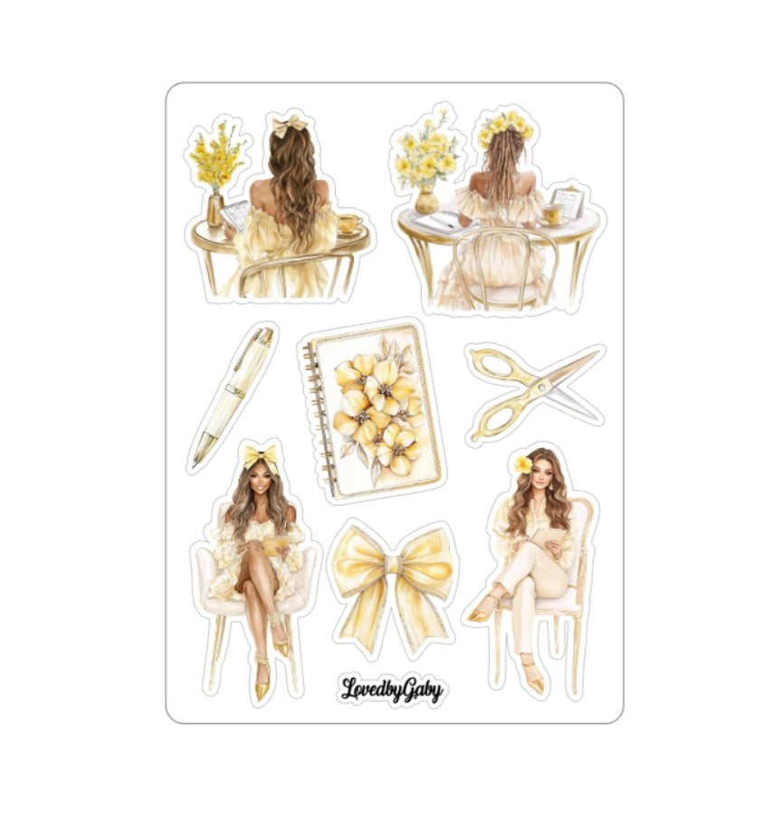 LovedbyGaby stickers Yellow planning