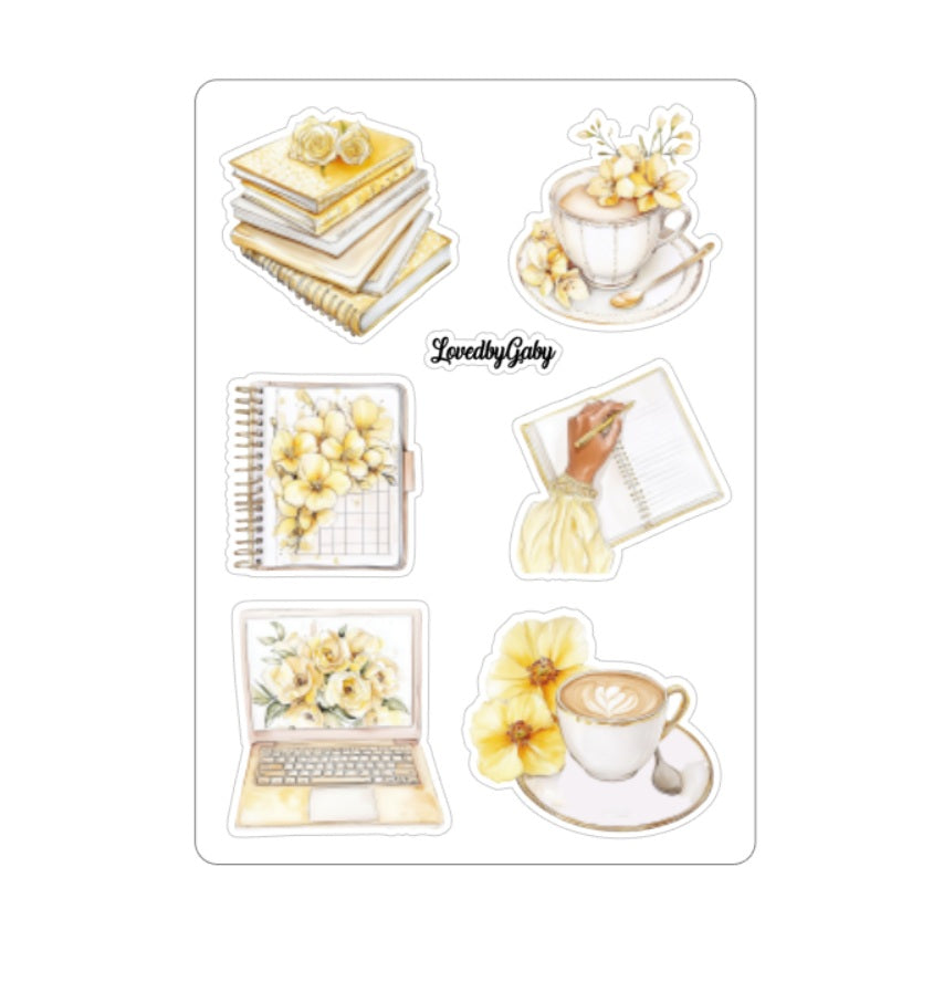 LovedbyGaby stickers Yellow planning